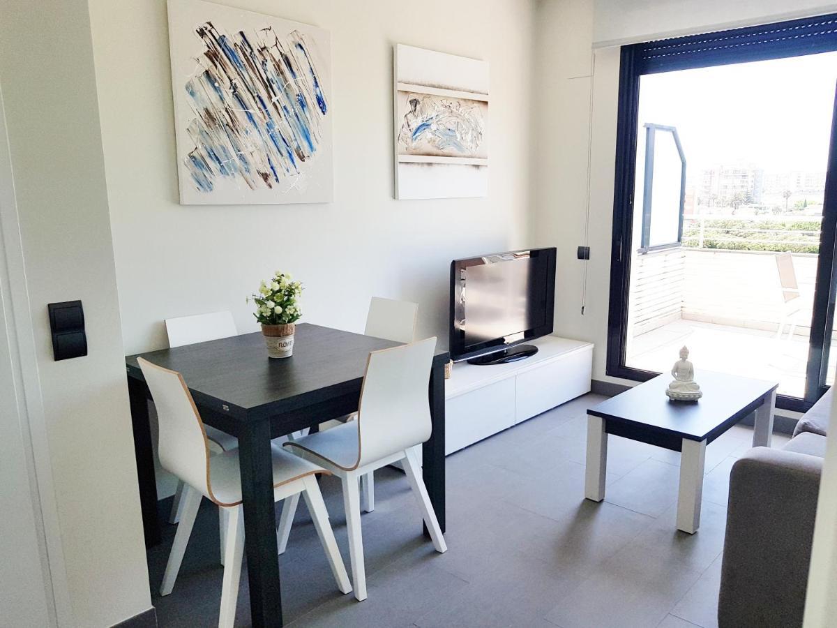 Atico Aqua Peniscola, 1ª Linea De Playa, Parking Y Piscina Apartment Bagian luar foto