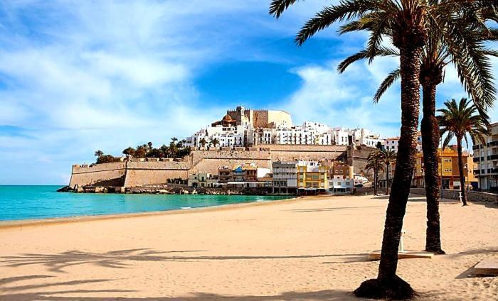 Atico Aqua Peniscola, 1ª Linea De Playa, Parking Y Piscina Apartment Bagian luar foto