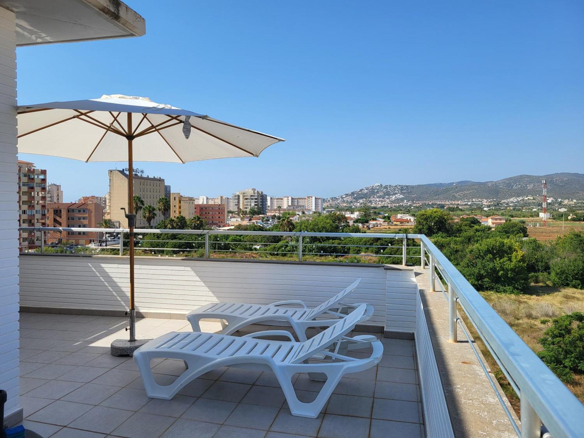 Atico Aqua Peniscola, 1ª Linea De Playa, Parking Y Piscina Apartment Bagian luar foto